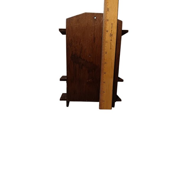 Doll House Wooden Bookcase or Hanging Shelf 9.5" tall x 7" wide - Picture 4 of 6